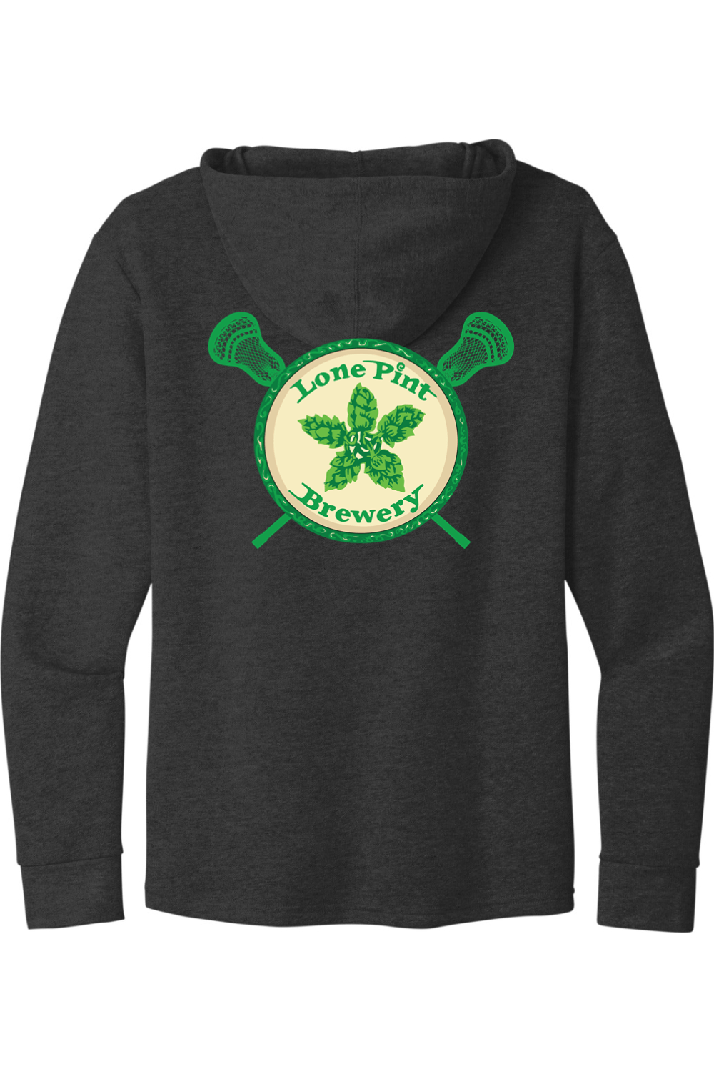 Lone Pint Lacrosse Next Level Malibu Welt Pocket Hoodie Signature Lacrosse