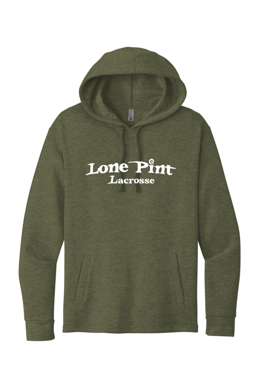 Lone Pint Lacrosse Next Level Malibu Welt Pocket Hoodie Signature Lacrosse