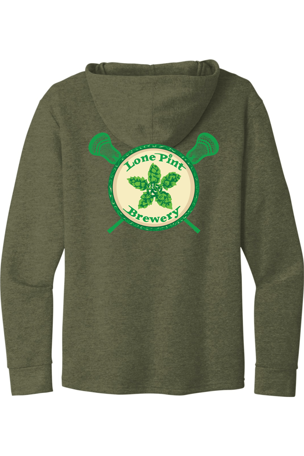 Lone Pint Lacrosse Next Level Malibu Welt Pocket Hoodie Signature Lacrosse