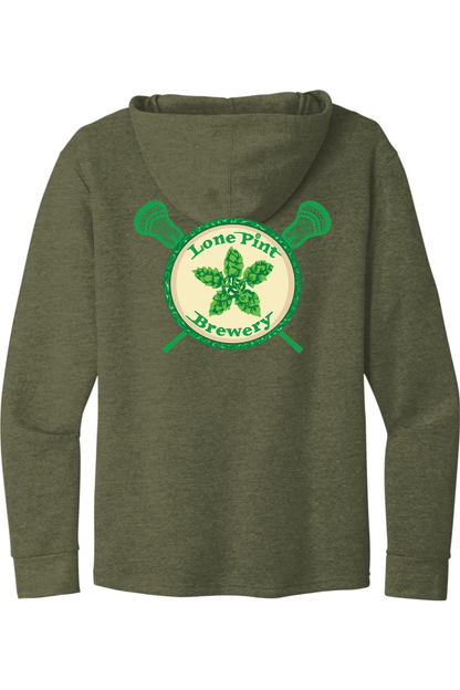 Lone Pint Lacrosse Next Level Malibu Welt Pocket Hoodie Signature Lacrosse