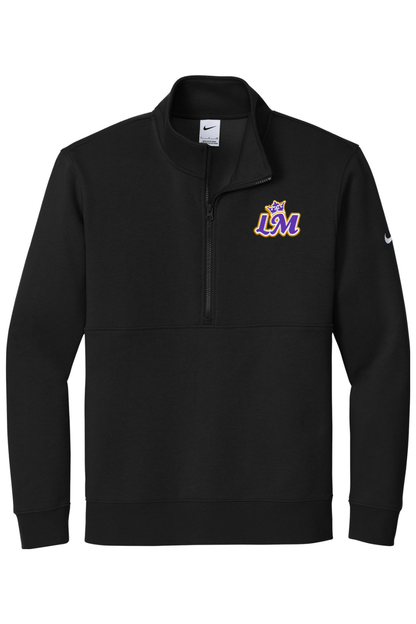Louisville Monarchs LC Embroidered Nike Club Fleece Sleeve Swoosh 1/2-Zip Signature Lacrosse
