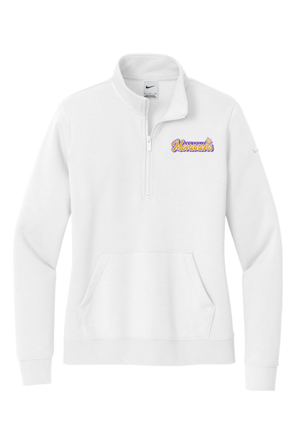 Louisville Monarchs LC Embroidered Nike Ladies Club Fleece Sleeve Swoosh 1/2-Zip Signature Lacrosse