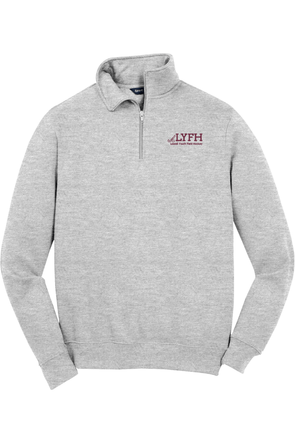 Lowell Field Hockey Adult Embroidered Quarter-Zip Pullover Signature Lacrosse