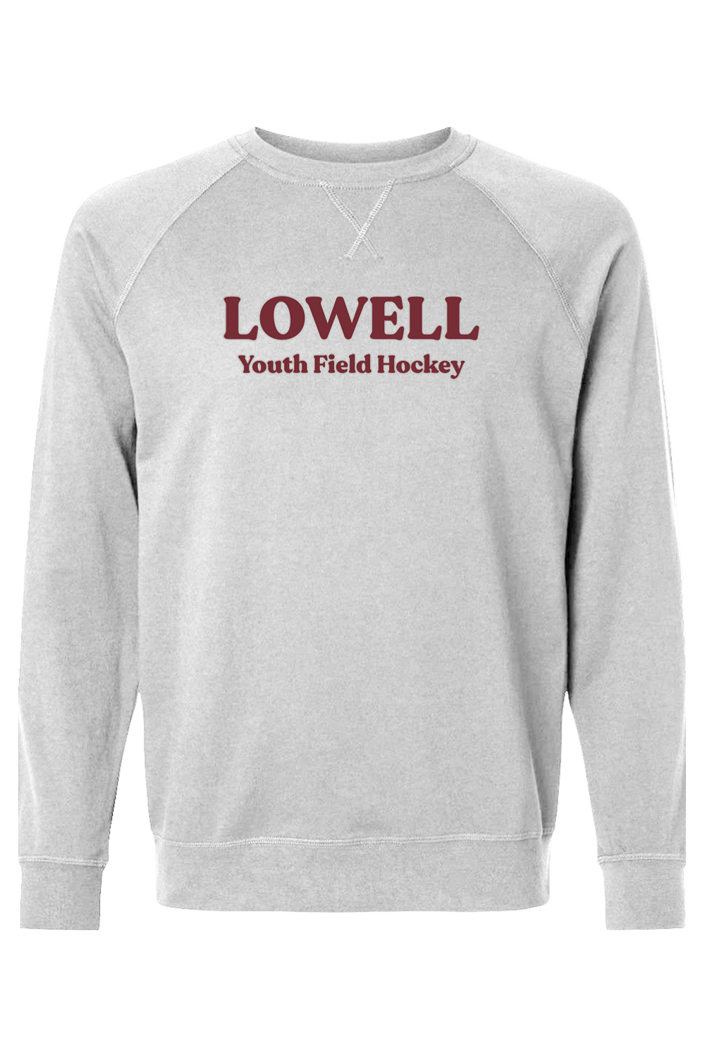 Lowell Field Hockey Adult Heavyweight Raglan Long Sleeve Signature Lacrosse