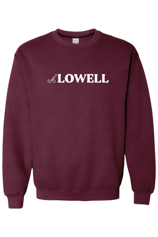Lowell Field Hockey Adult Heavyweight Sweatshirt Signature Lacrosse