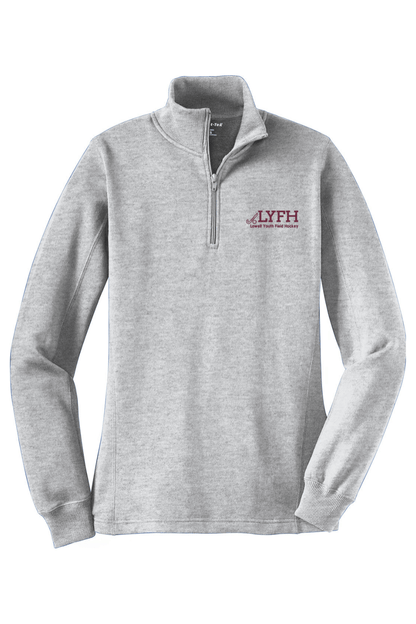 Lowell Field Hockey Adult Women's Embroidered Quarter-Zip Pullover Signature Lacrosse