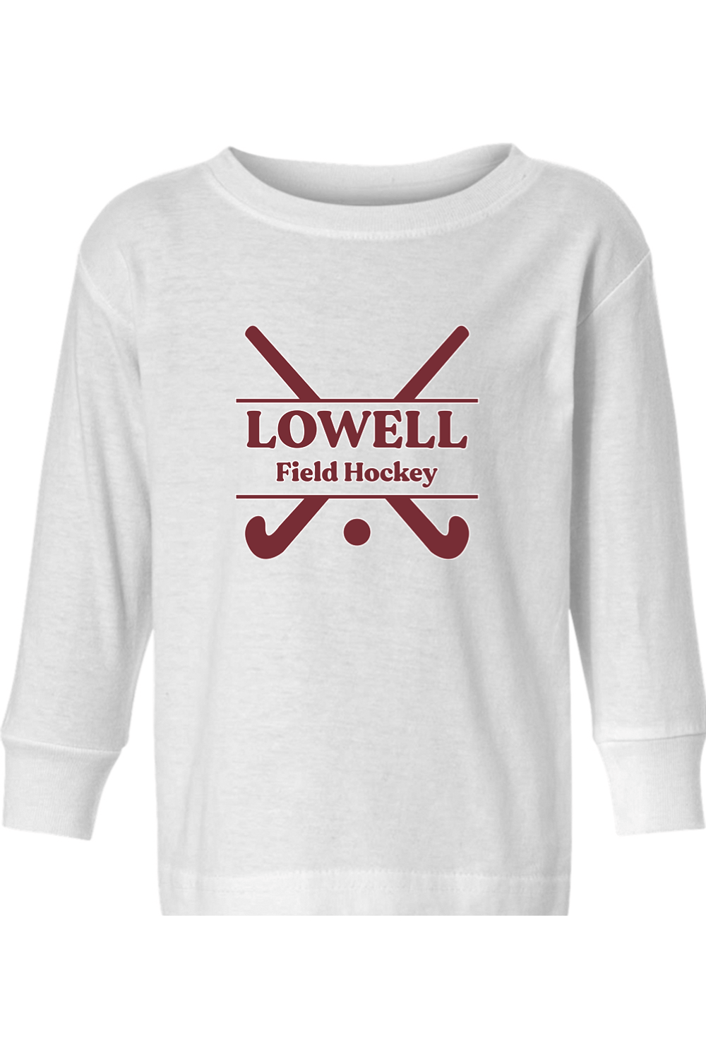 Lowell Field Hockey Toddler Long Sleeve T-Shirt Signature Lacrosse