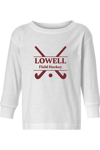 Lowell Field Hockey Toddler Long Sleeve T-Shirt Signature Lacrosse