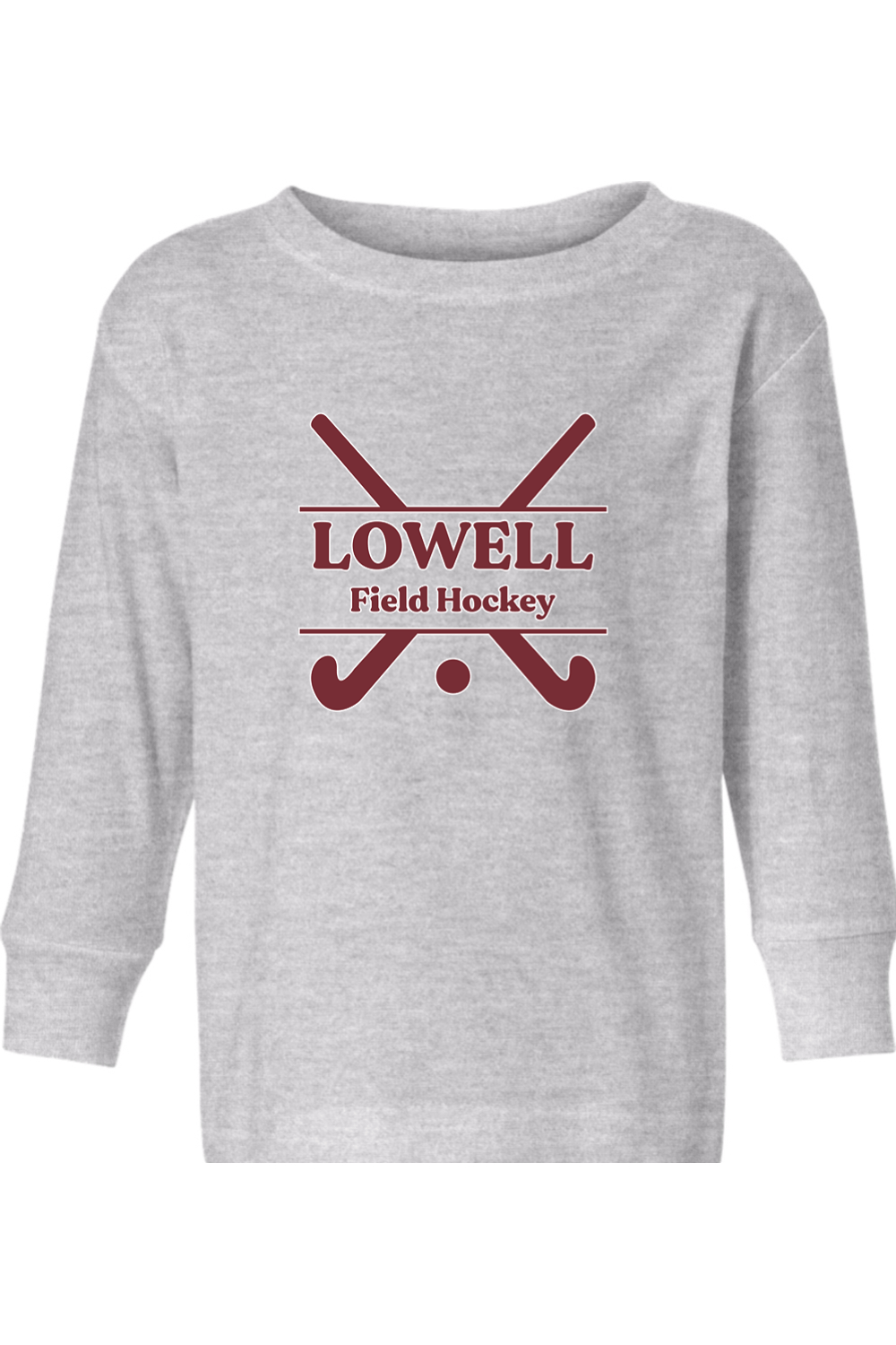 Lowell Field Hockey Toddler Long Sleeve T-Shirt Signature Lacrosse
