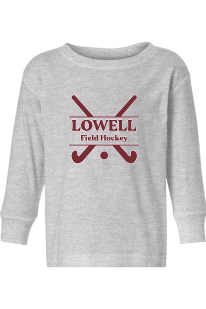 Lowell Field Hockey Toddler Long Sleeve T-Shirt Signature Lacrosse