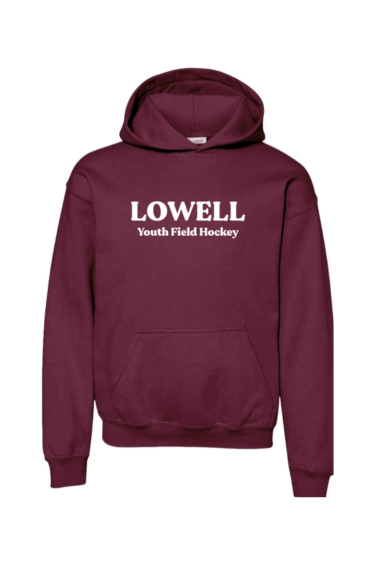 Lowell Field Hockey Youth Hoodie Signature Lacrosse