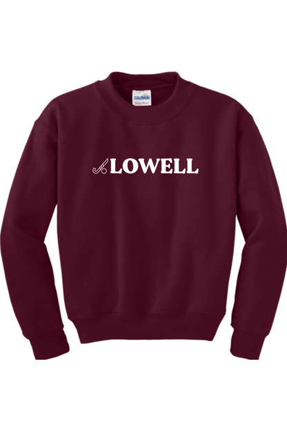 Lowell Field Hockey Youth Sweatshirt Signature Lacrosse