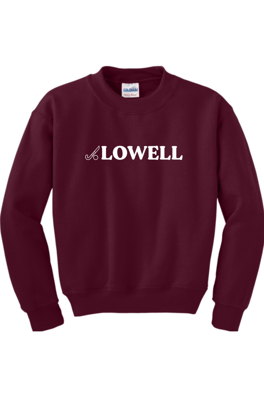 Lowell Field Hockey Youth Sweatshirt Signature Lacrosse