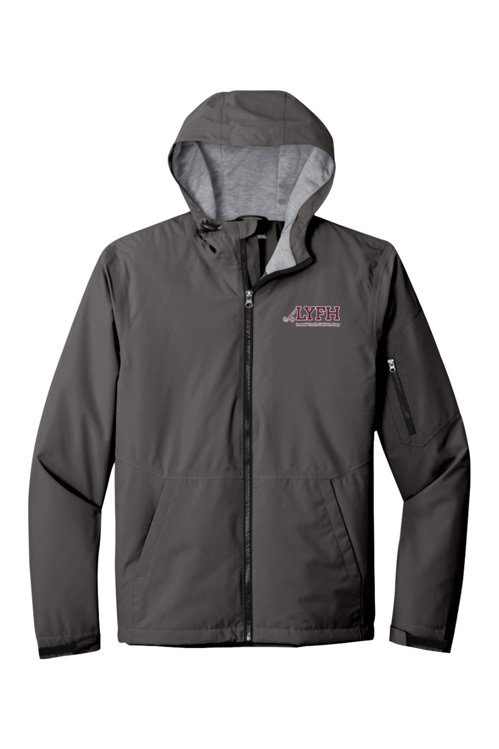 Lowell Youth Field Hockey Sport-Tek Waterproof Insulated Jacket Signature Lacrosse
