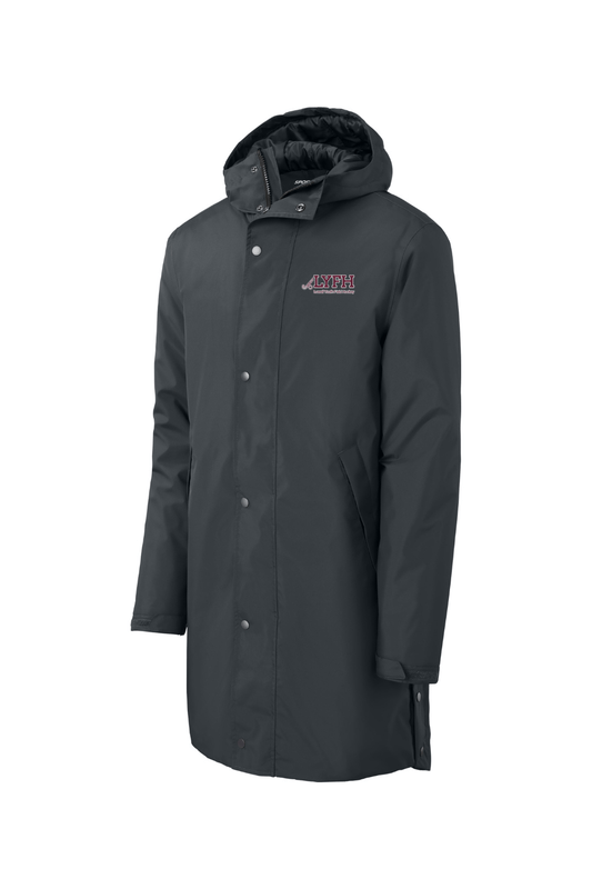 Lowell Youth Field Hockey Sport-Tek Waterproof Insulated Sideline Parka Signature Lacrosse