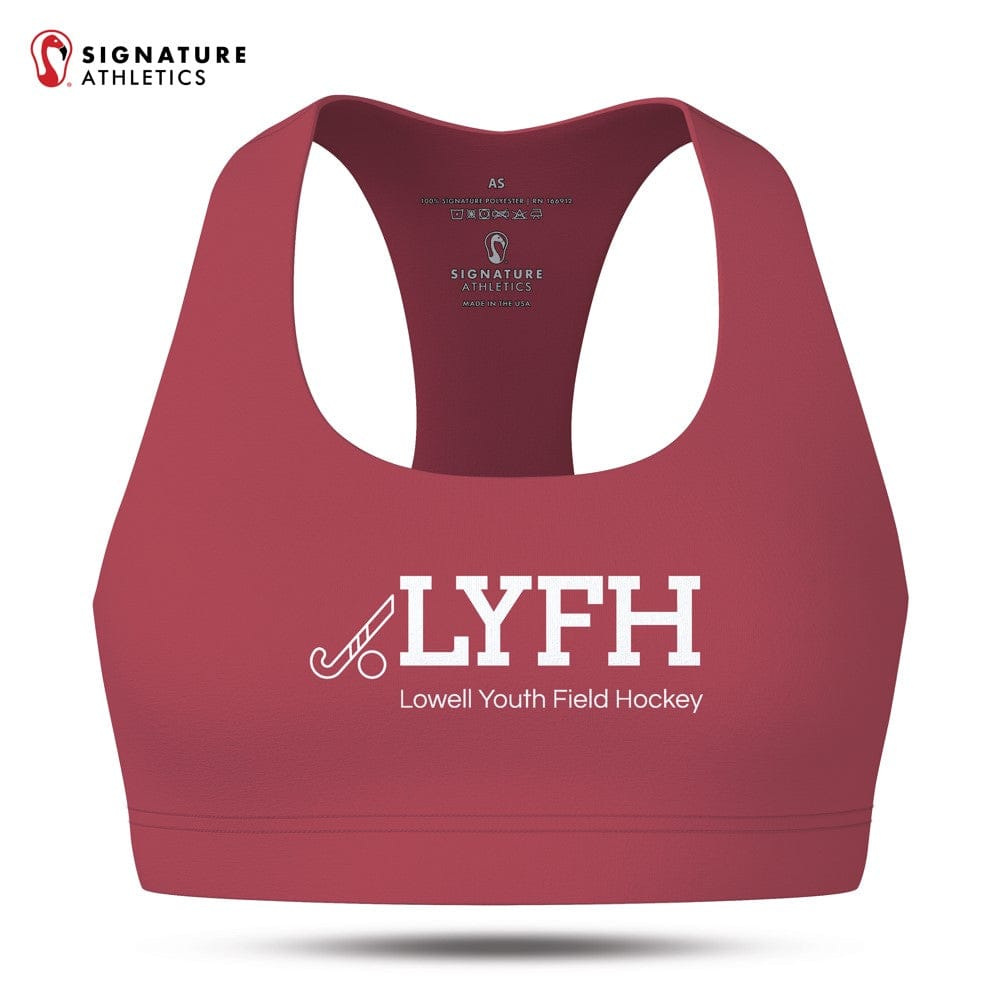 Lowell Youth Field Hockey Women's Pro Sports Bra Signature Lacrosse