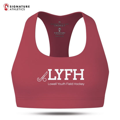 Lowell Youth Field Hockey Women's Pro Sports Bra Signature Lacrosse