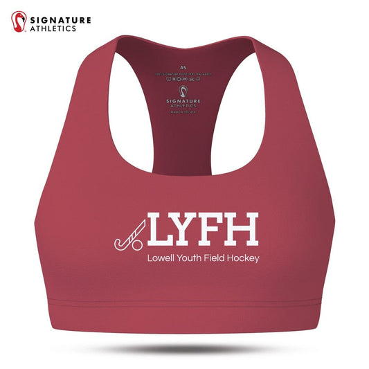 Lowell Youth Field Hockey Women's Pro Sports Bra Signature Lacrosse