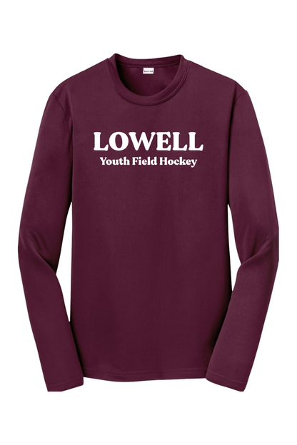 Lowell Youth Field Hockey Youth Sport-Tek Long Sleeve Performance Tee Signature Lacrosse