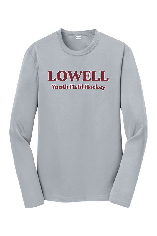Lowell Youth Field Hockey Youth Sport-Tek Long Sleeve Performance Tee Signature Lacrosse