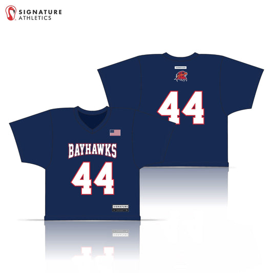 Lower Alabama High School Men's Navy College Jersey Signature Lacrosse