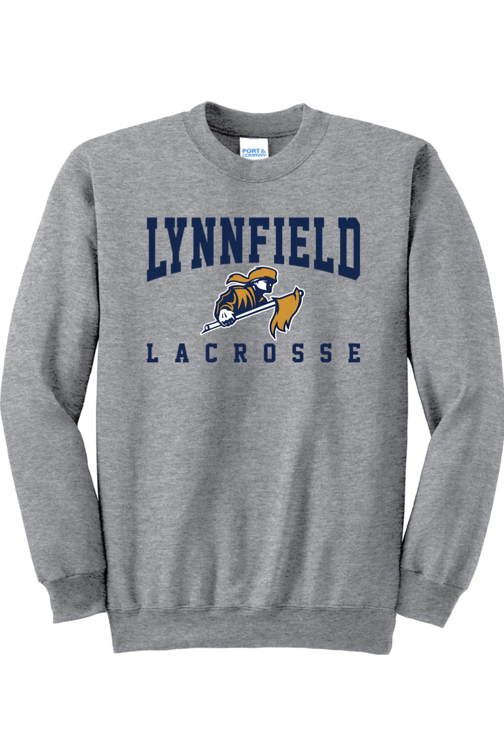 Lynnfield Lacrosse Essential Fleece Crewneck Sweatshirt Signature Lacrosse