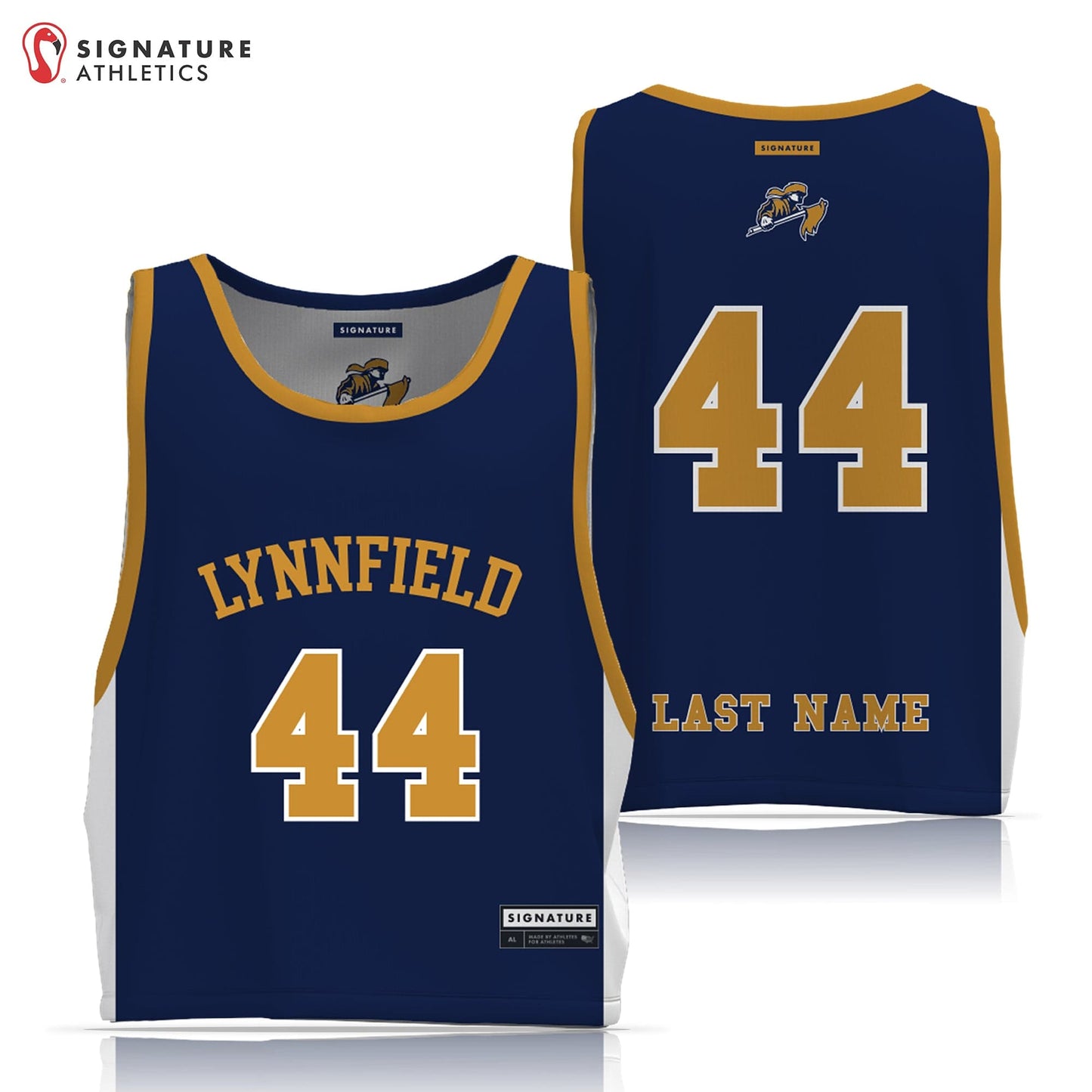 Lynnfield Youth Lacrosse Men's Reversible Game Pinnie Signature Lacrosse