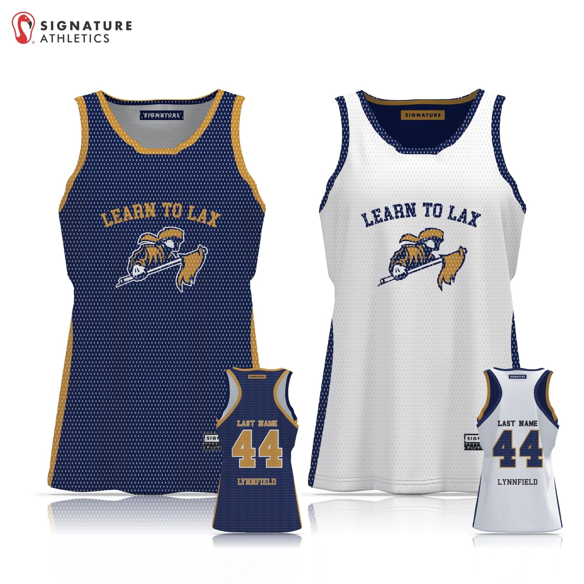 Lynnfield Youth Lacrosse Women's LEARN TO LAX Reversible Pinnie Signature Lacrosse