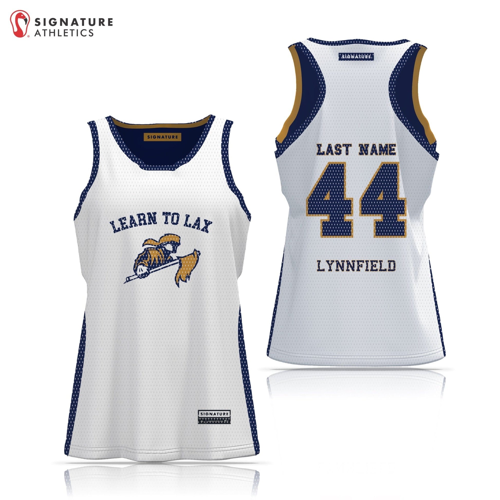 Lynnfield Youth Lacrosse Women's LEARN TO LAX Reversible Pinnie Signature Lacrosse
