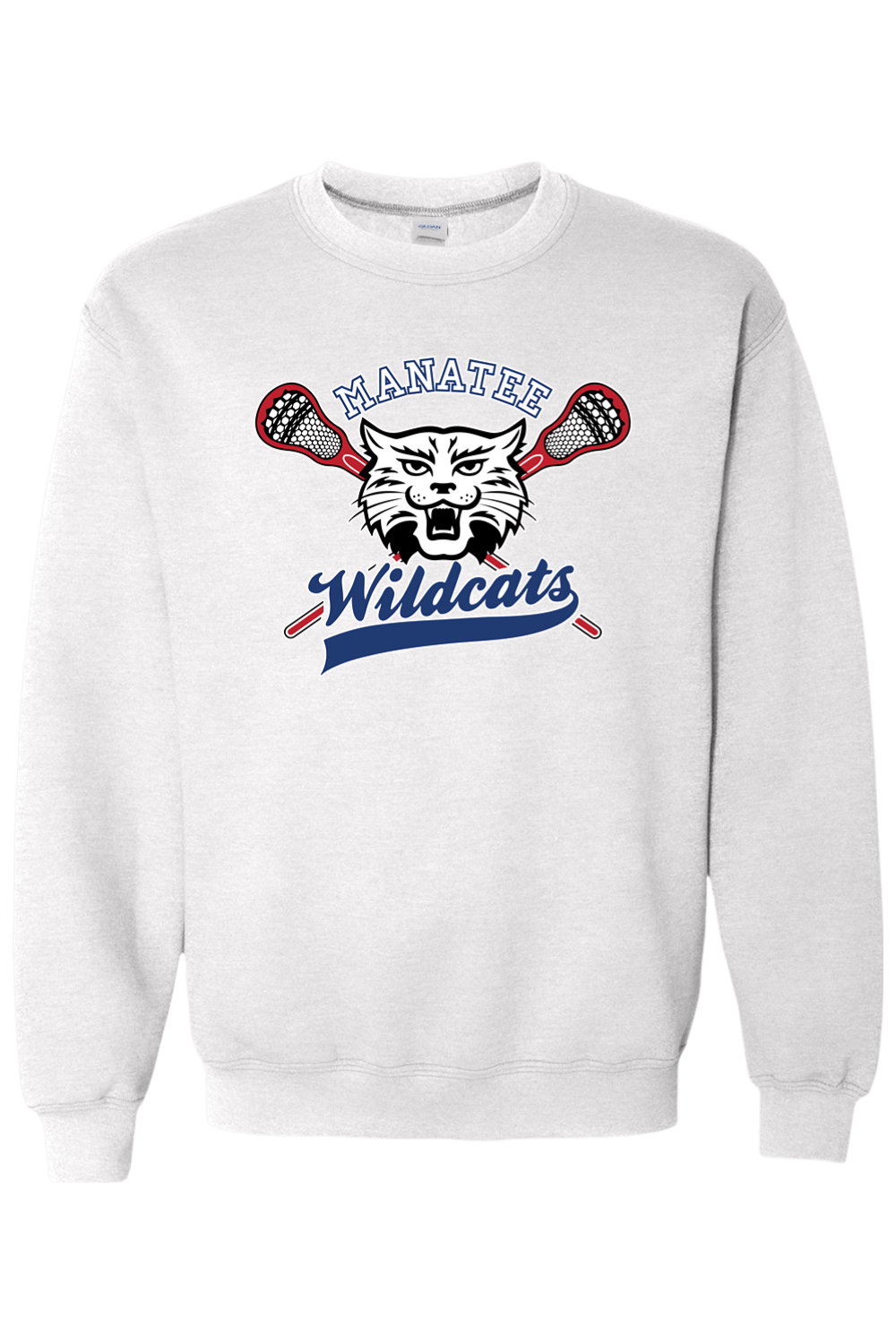 Manatee Wildcats LC Adult Heavyweight Sweatshirt Signature Lacrosse