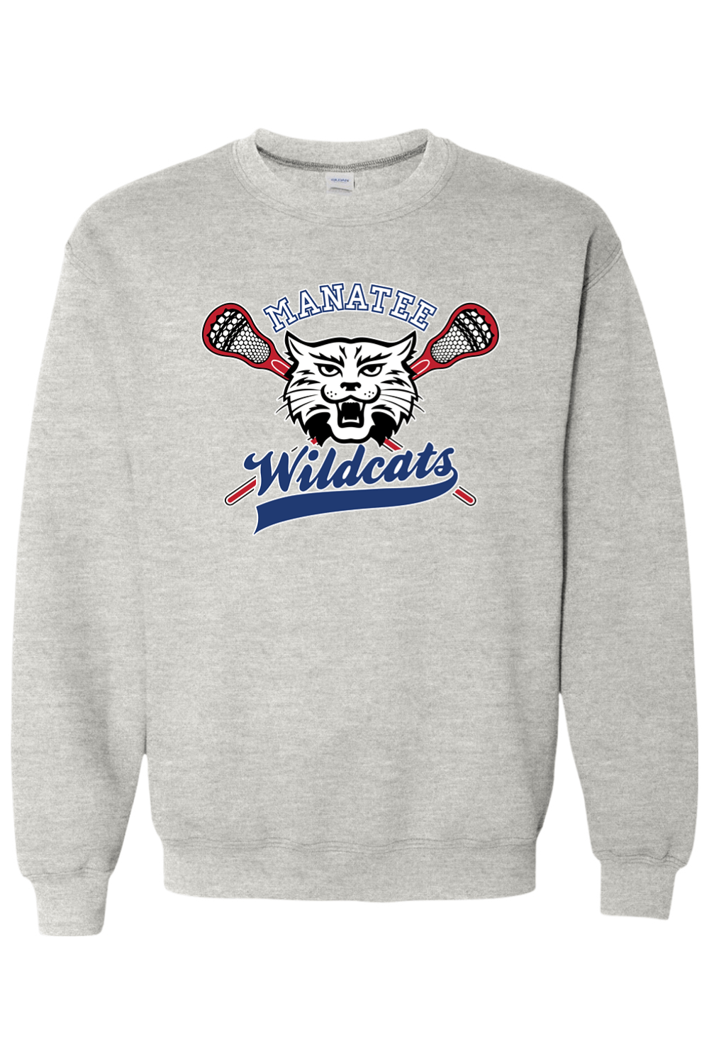 Manatee Wildcats LC Adult Heavyweight Sweatshirt Signature Lacrosse