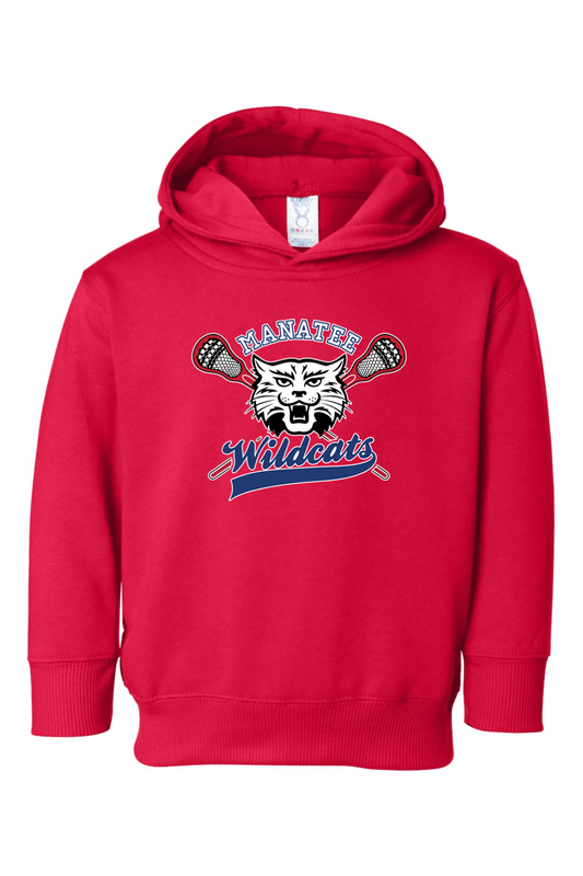 Manatee Wildcats LC Toddler Fleece Hoodie Signature Lacrosse