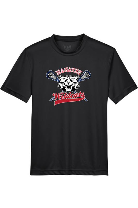 Manatee Wildcats LC Youth Athletic T-Shirt Signature Lacrosse