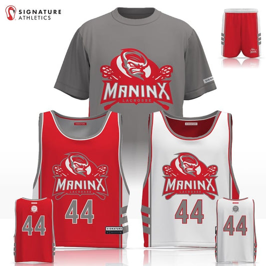 ManinX Lacrosse Men's 3 Piece Player Game Package: 14U Signature Lacrosse