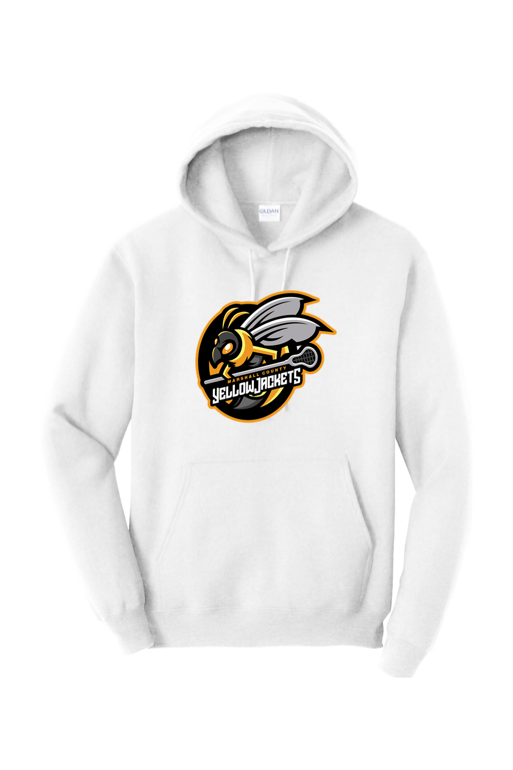 Marshall Yellow Jackets LC Adult Heavyweight Hoodie Signature Lacrosse