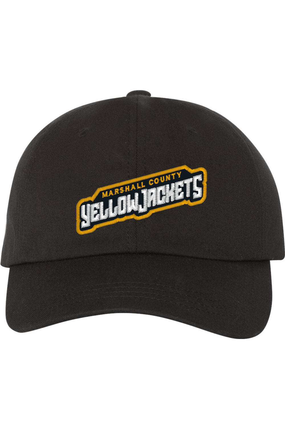 Marshall Yellow Jackets LC Embroidered Dad Hat Signature Lacrosse