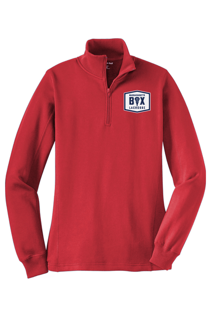 Mass Box Lacrosse Adult Women's Embroidered Quarter-Zip Pullover Signature Lacrosse