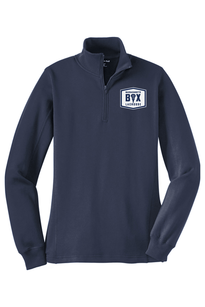 Mass Box Lacrosse Adult Women's Embroidered Quarter-Zip Pullover Signature Lacrosse