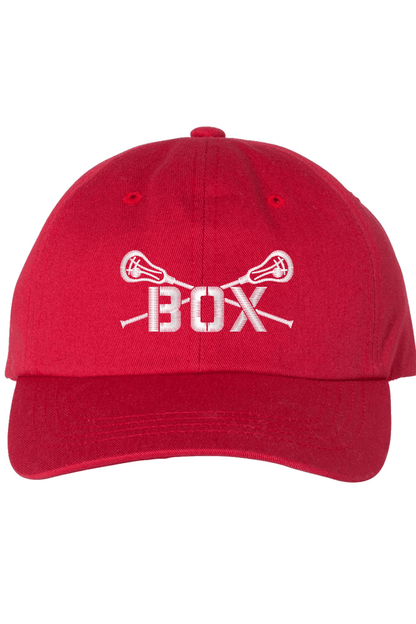 Mass Box Lacrosse Embroidered Dad Hat Signature Lacrosse
