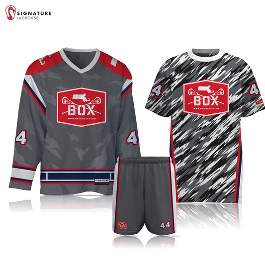 Mass Box Lacrosse Men's 3 Piece Player Box Game Package: Mass Box Signature Lacrosse