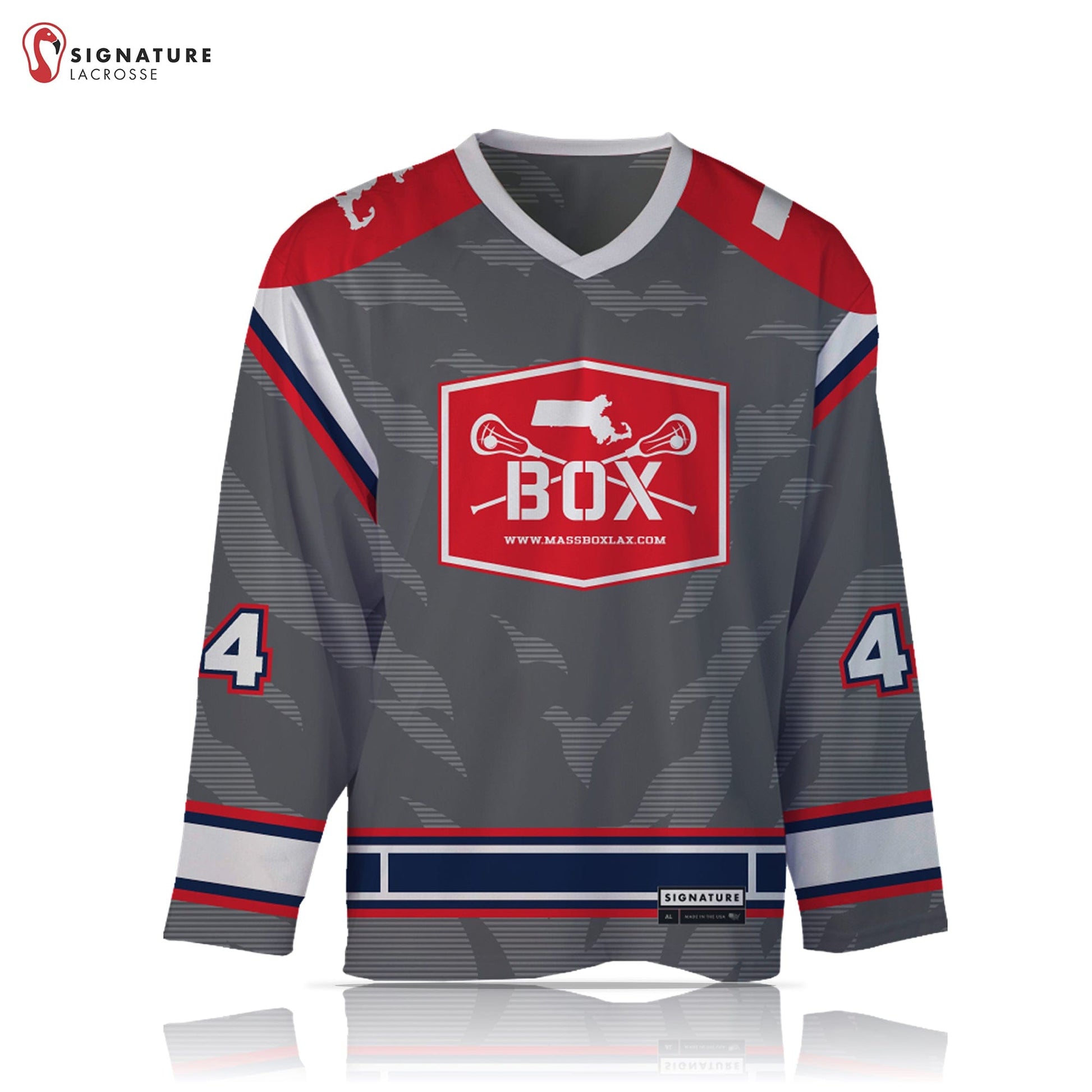 Mass Box Lacrosse Men's Player Box Jersey: Mass Box Signature Lacrosse