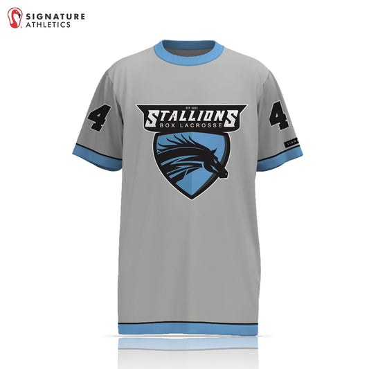 Mass Stallions Box Lacrosse Men's Player Short Sleeve Shooting Shirt Signature Lacrosse