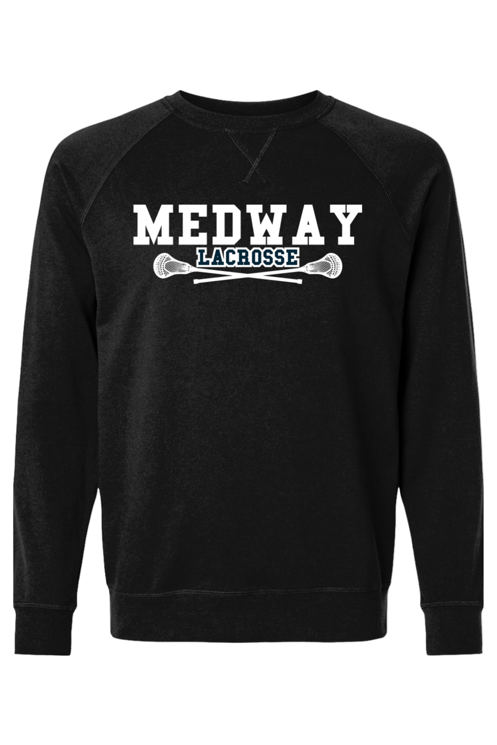 Medway Youth Lacrosse Adult Heavyweight Raglan Long Sleeve Signature Lacrosse