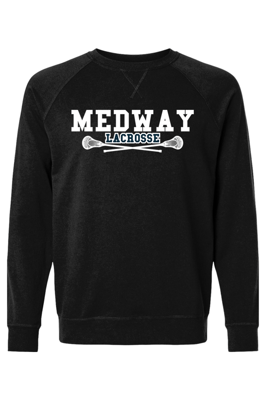 Medway Youth Lacrosse Adult Heavyweight Raglan Long Sleeve Signature Lacrosse