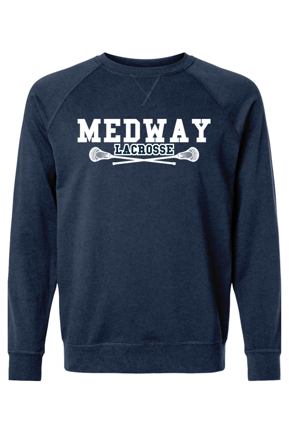 Medway Youth Lacrosse Adult Heavyweight Raglan Long Sleeve Signature Lacrosse