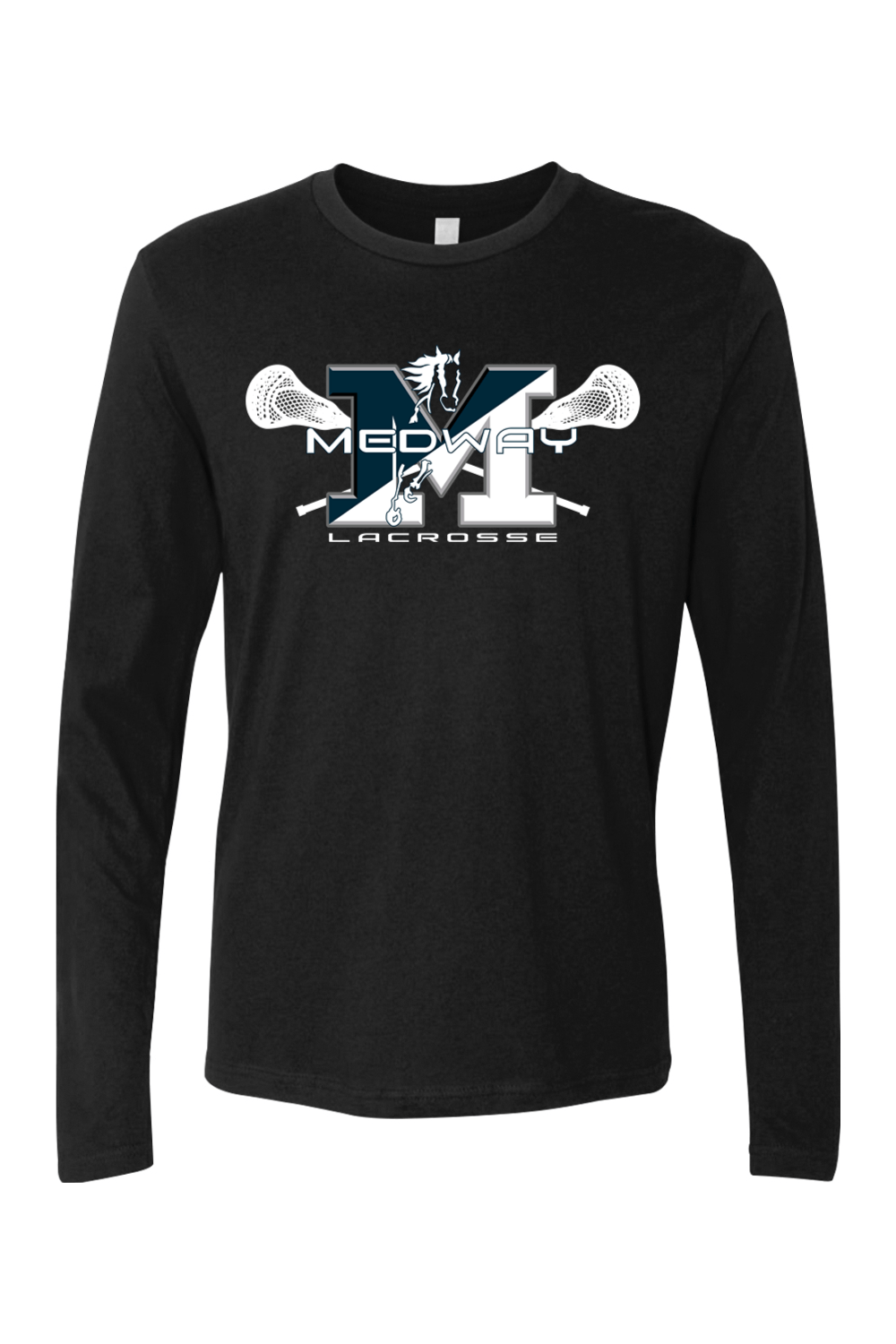 Medway Youth Lacrosse Adult Long Sleeve T-Shirt Signature Lacrosse