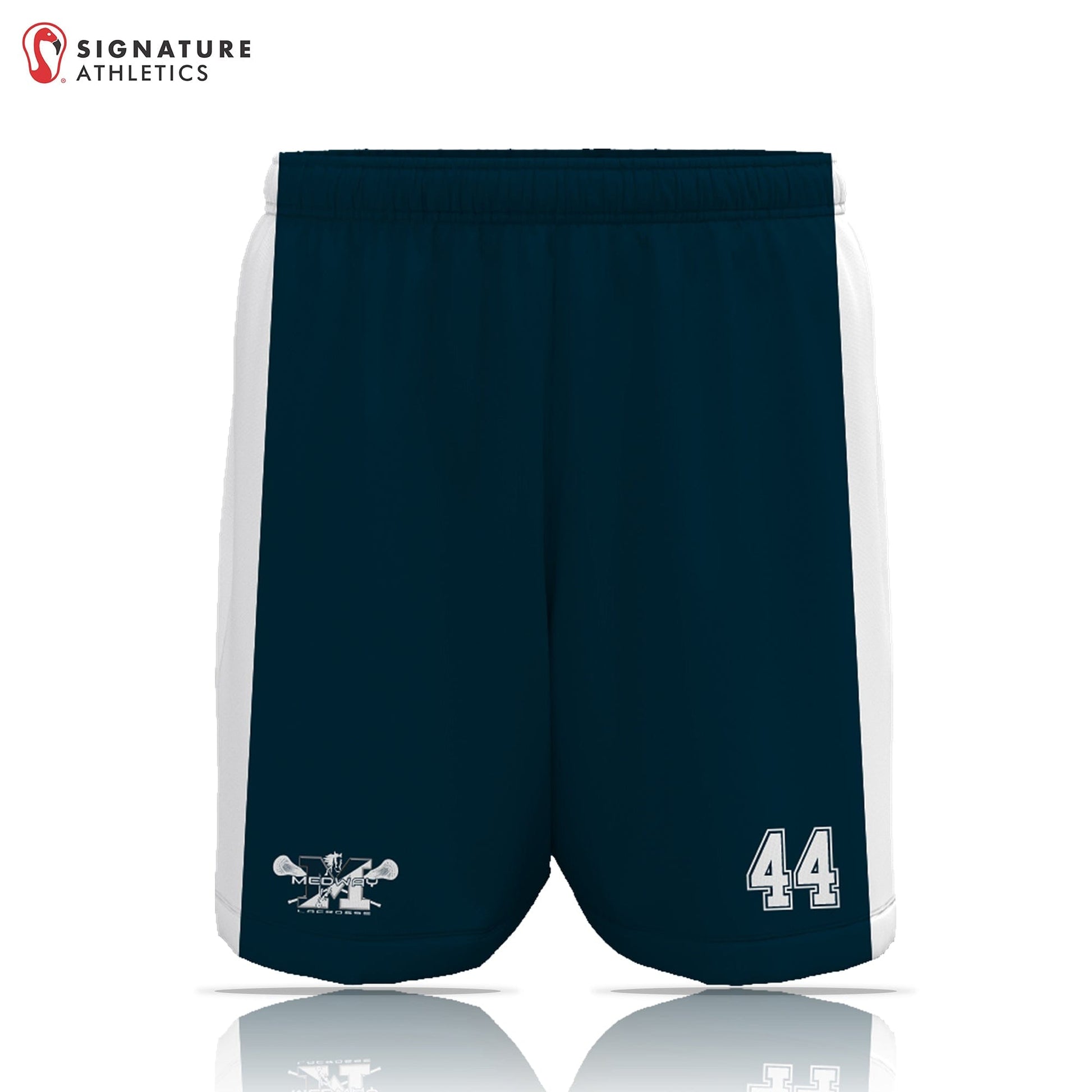 Medway Youth Lacrosse Men's Player Game Shorts: 1st-2nd Signature Lacrosse