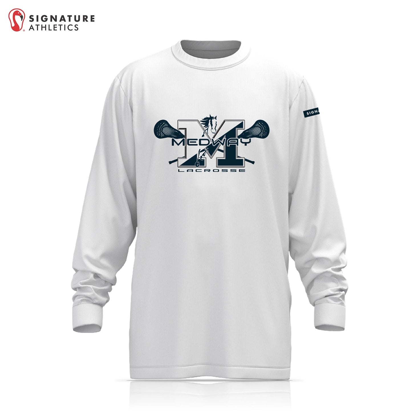 Medway Youth Lacrosse Player Light Long Sleeve Shooting Shirt: 5th-6h Signature Lacrosse