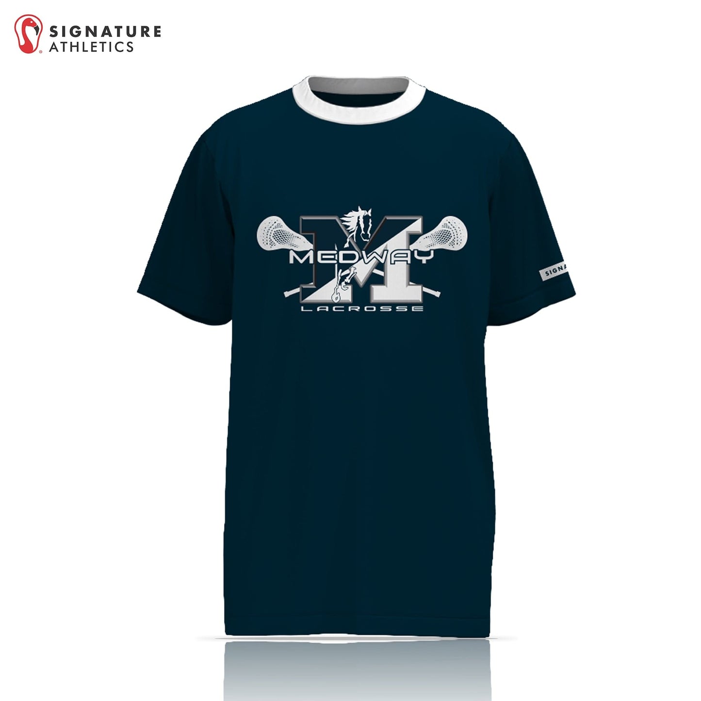 Medway Youth Lacrosse Player Short Sleeve Shooting Shirt: 7th-8th Signature Lacrosse