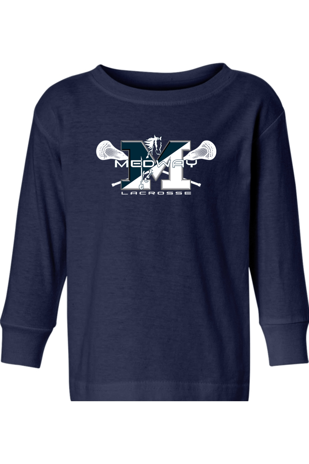 Medway Youth Lacrosse Toddler Long Sleeve T-Shirt Signature Lacrosse